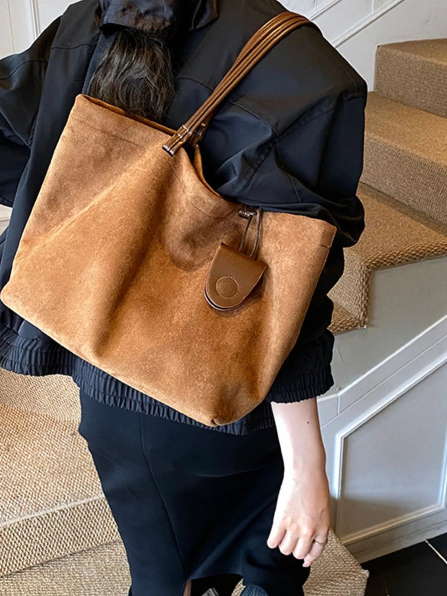 Classic Suede Tote Bag-Nordavory