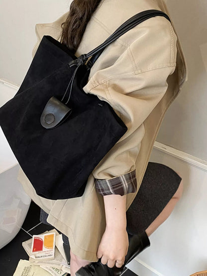 Classic Suede Tote Bag-Nordavory