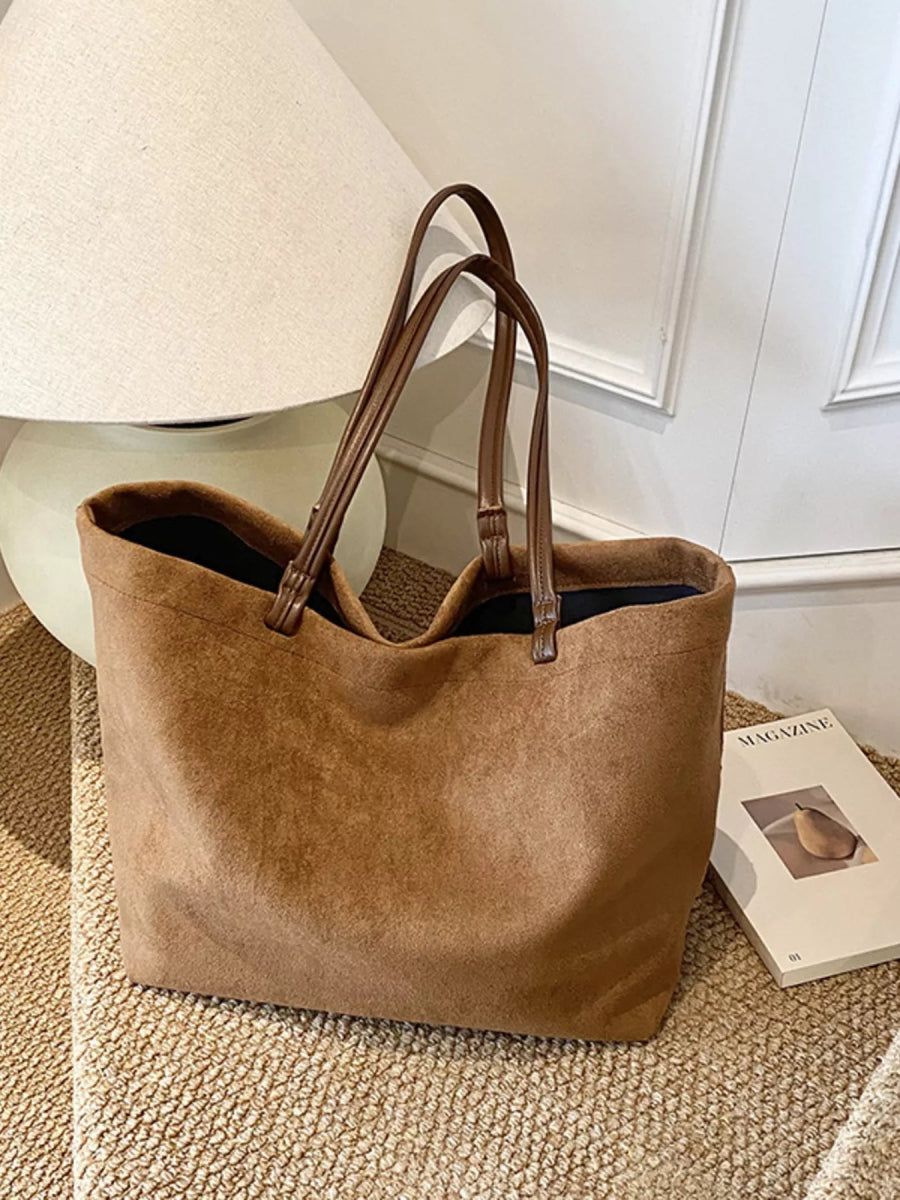 Classic Suede Tote Bag-Nordavory