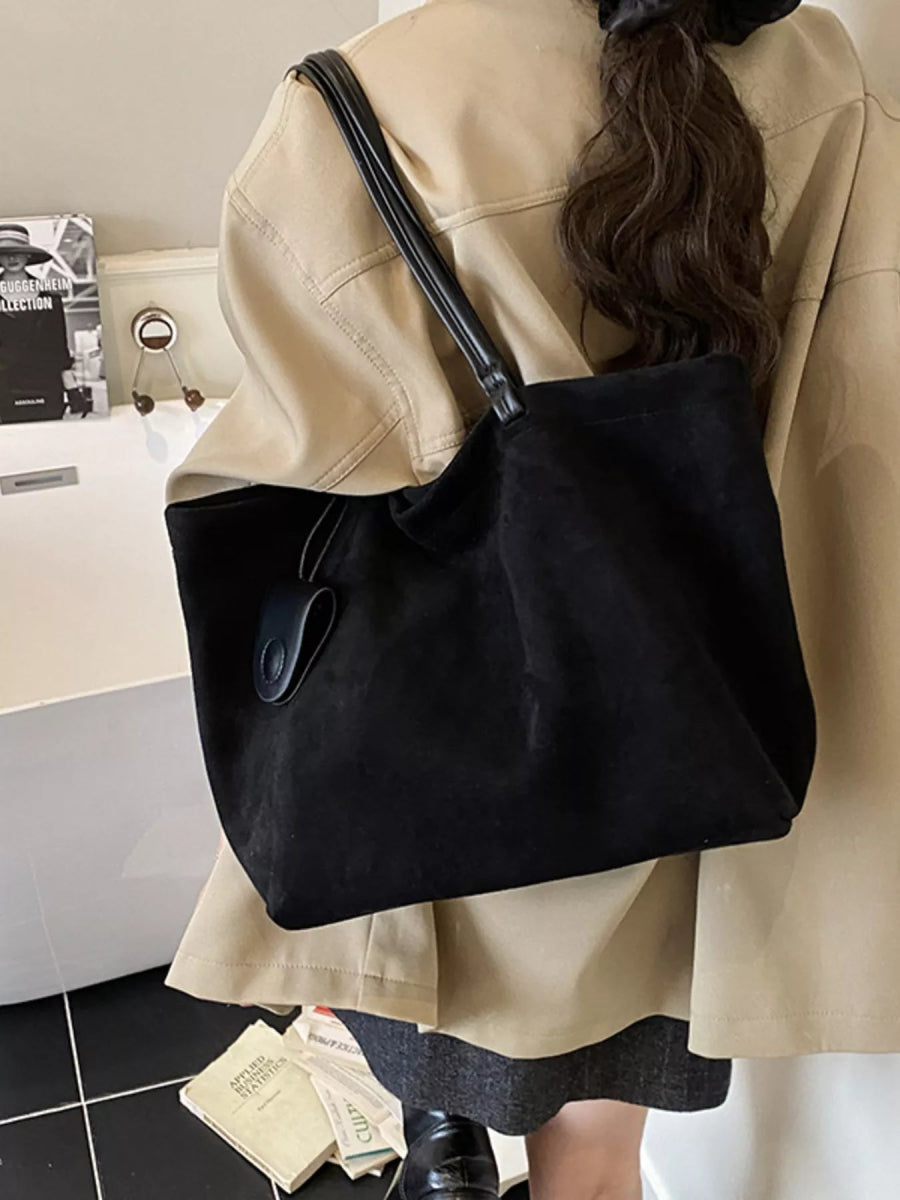 Classic Suede Tote Bag-Nordavory