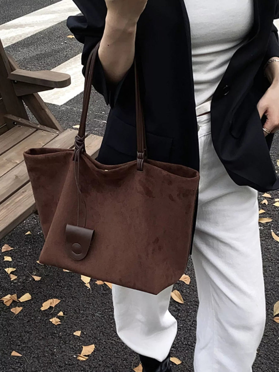 Classic Suede Tote Bag-Nordavory
