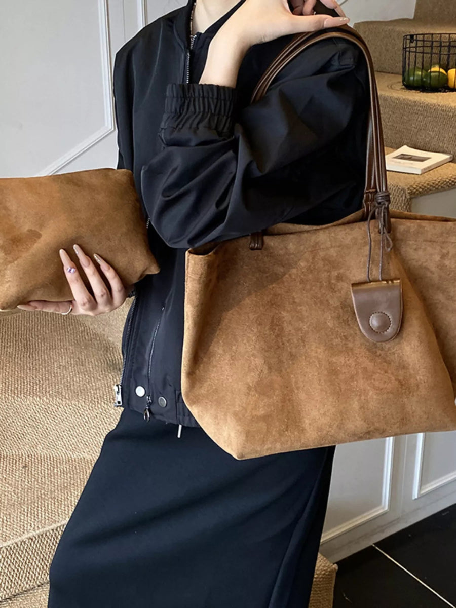 Classic Suede Tote Bag-Nordavory
