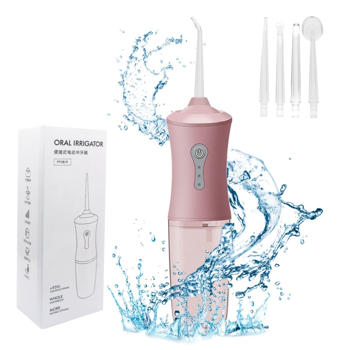 Cordless Water Dental Flosser Rechargeable Oral Irrigator - Nordavory