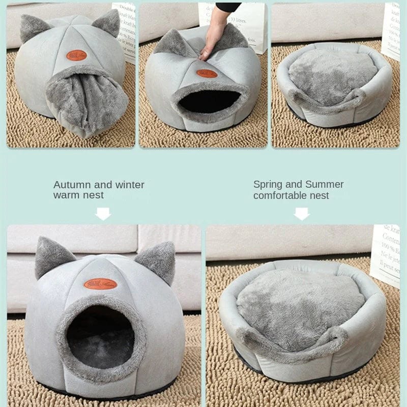 Cozy 2 - In - 1 Pet House Bed - Nordavory