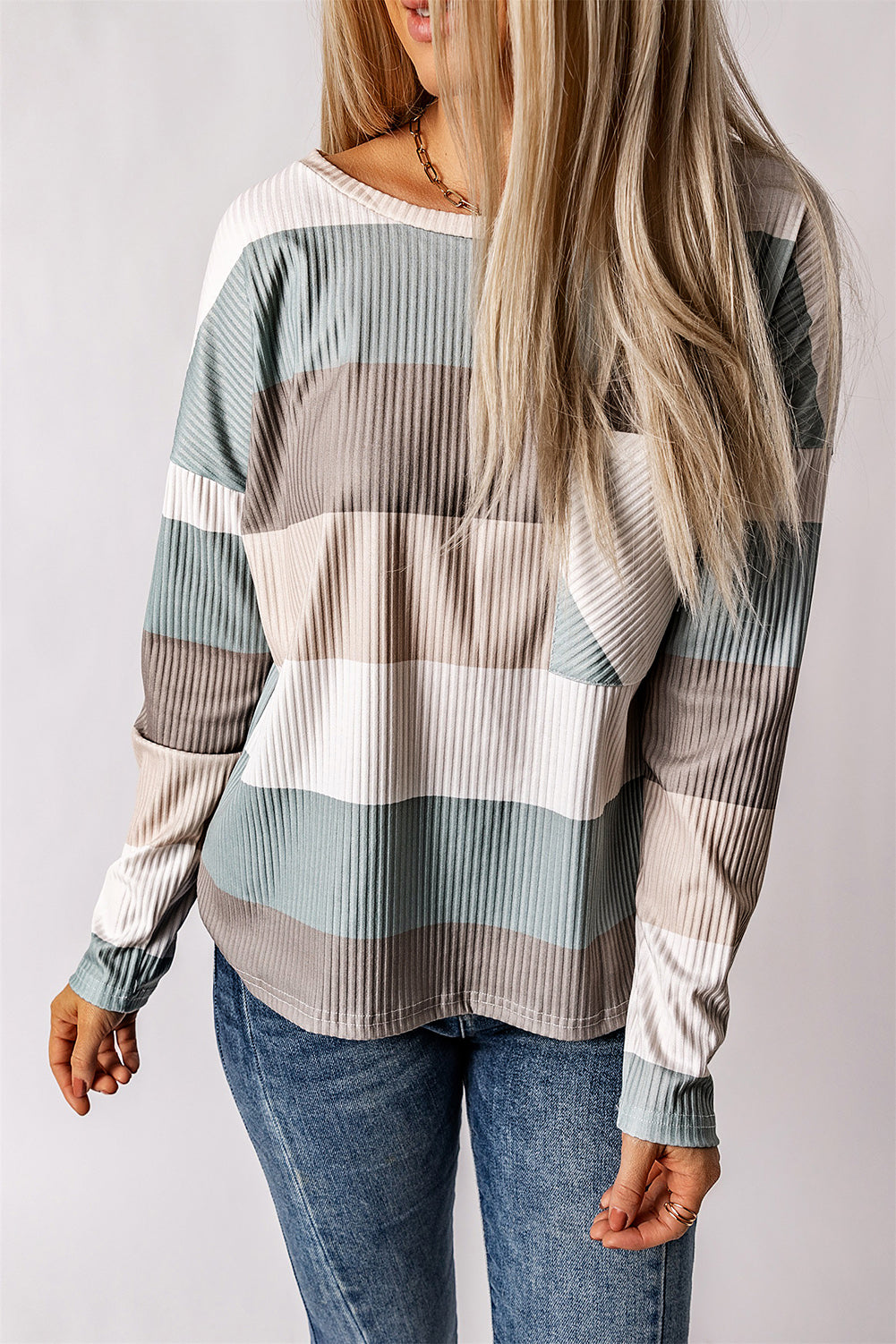 Wide Stripe Top with Pocket-Nordavory