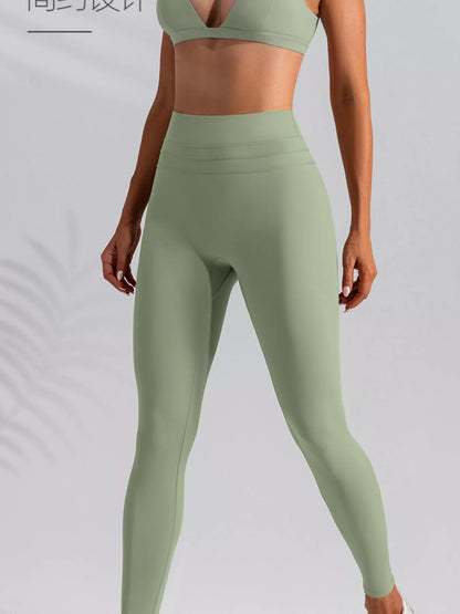 V-Neck Tank and High-Waisted Seamless Pants Active Set – image 5