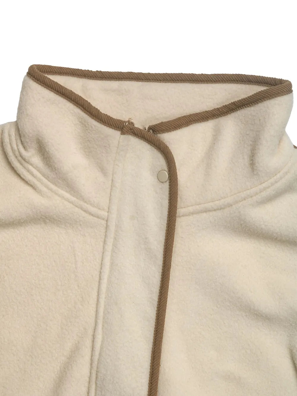 Perfee Zip Up Dropped Shoulder Polar Fleece Jacket-Nordavory