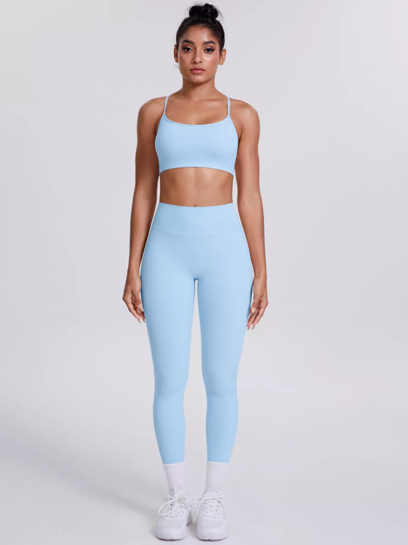 Criss-Cross Back Cami and Leggings Active Set – image 21
