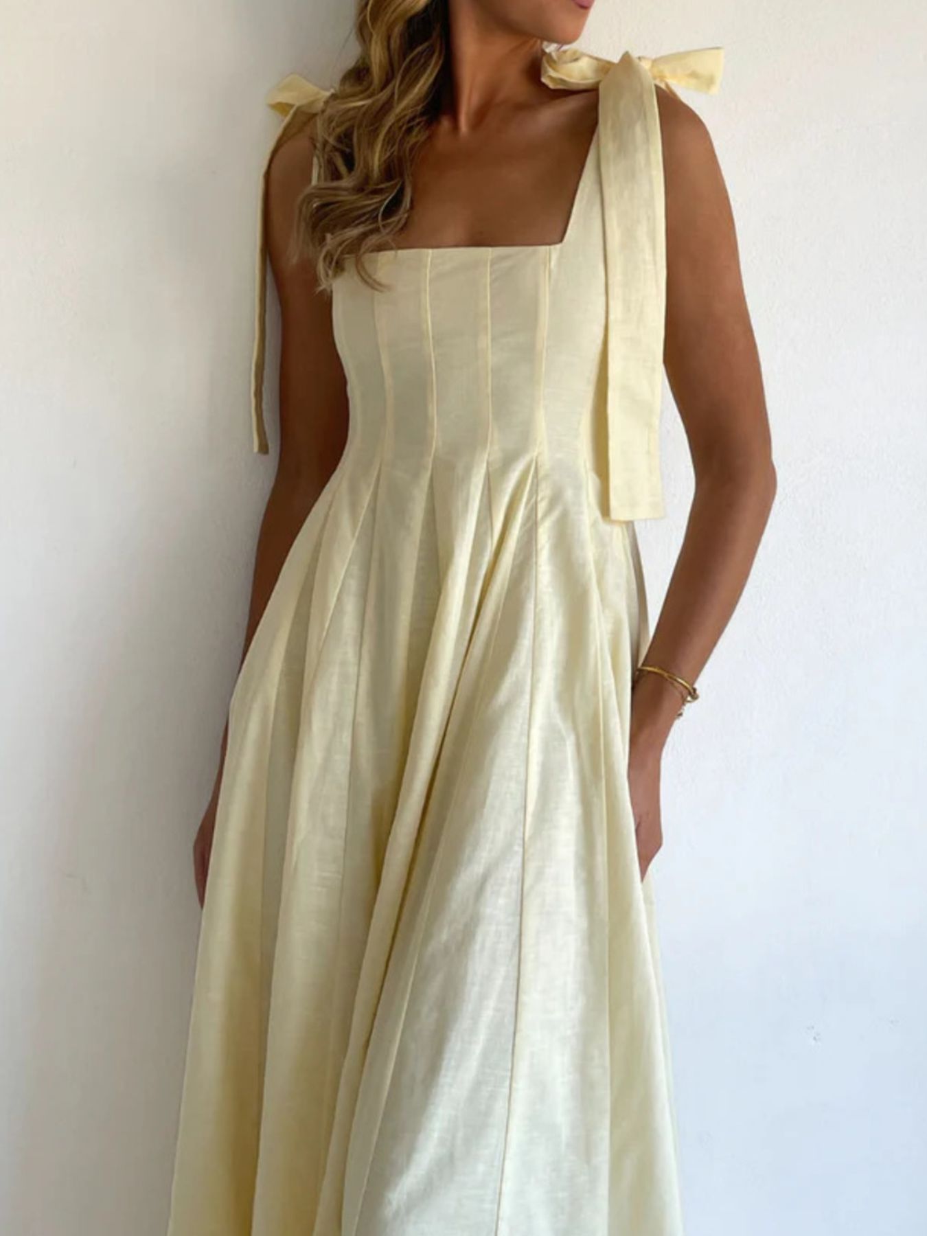 Gradient Tie Shoulder Maxi Dress-Nordavory