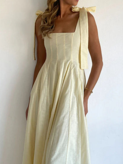 Gradient Tie Shoulder Maxi Dress-Nordavory