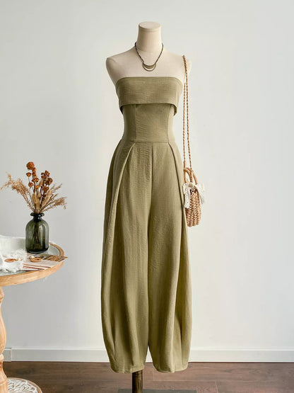 Wide Leg Tube Jumpsuit-Nordavory