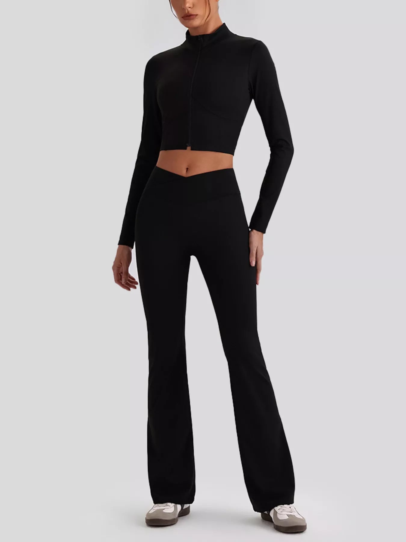 Seamless Criss-Cross V-Neck Tank and Leggings Active Set – image 26