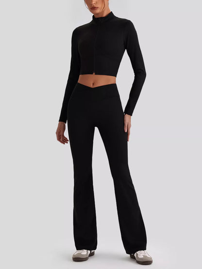 Seamless Criss-Cross V-Neck Tank and Leggings Active Set – image 26