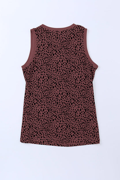 Printed Round Neck Tank-Nordavory