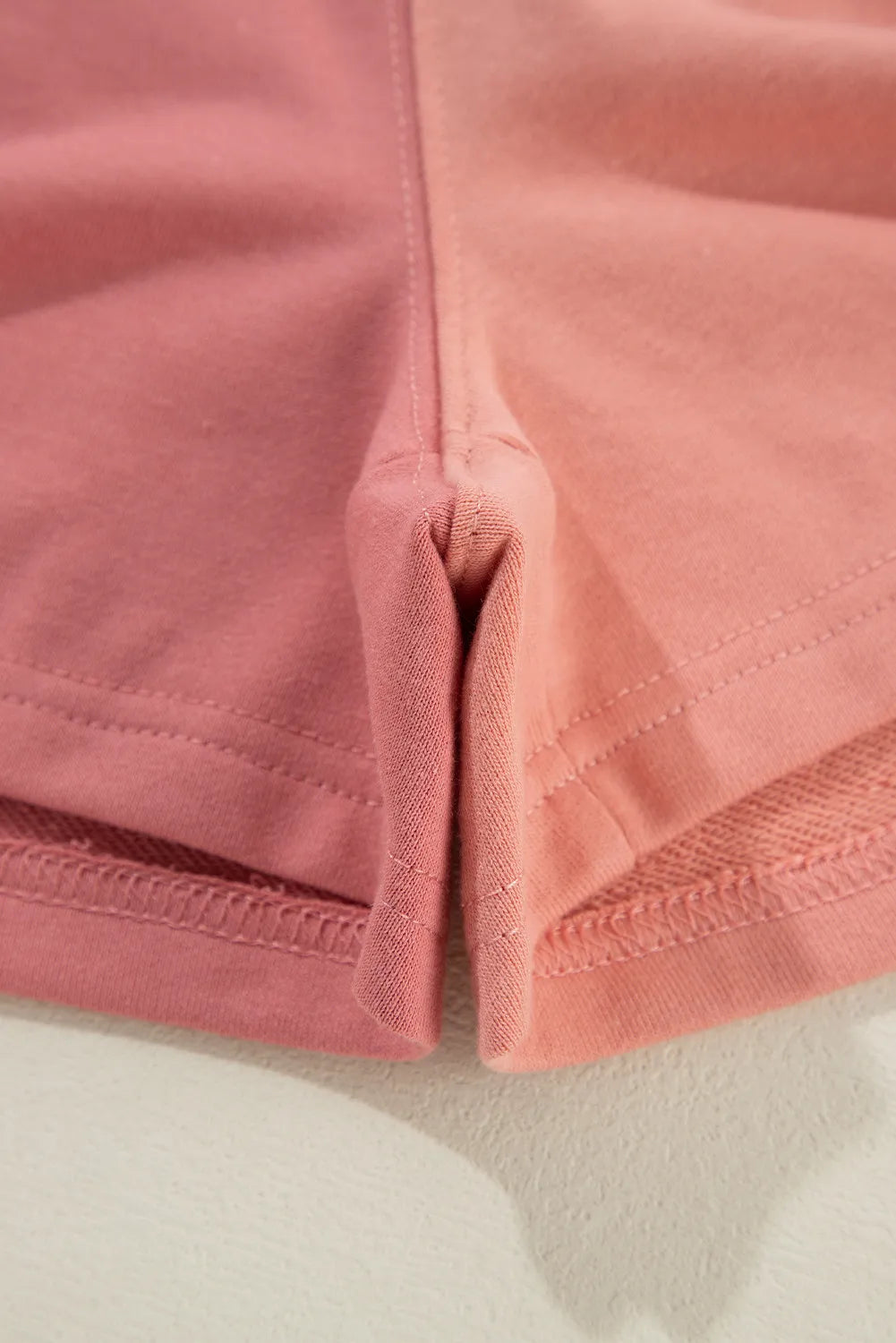 Color Block Round Neck Top and Shorts Set-Nordavory