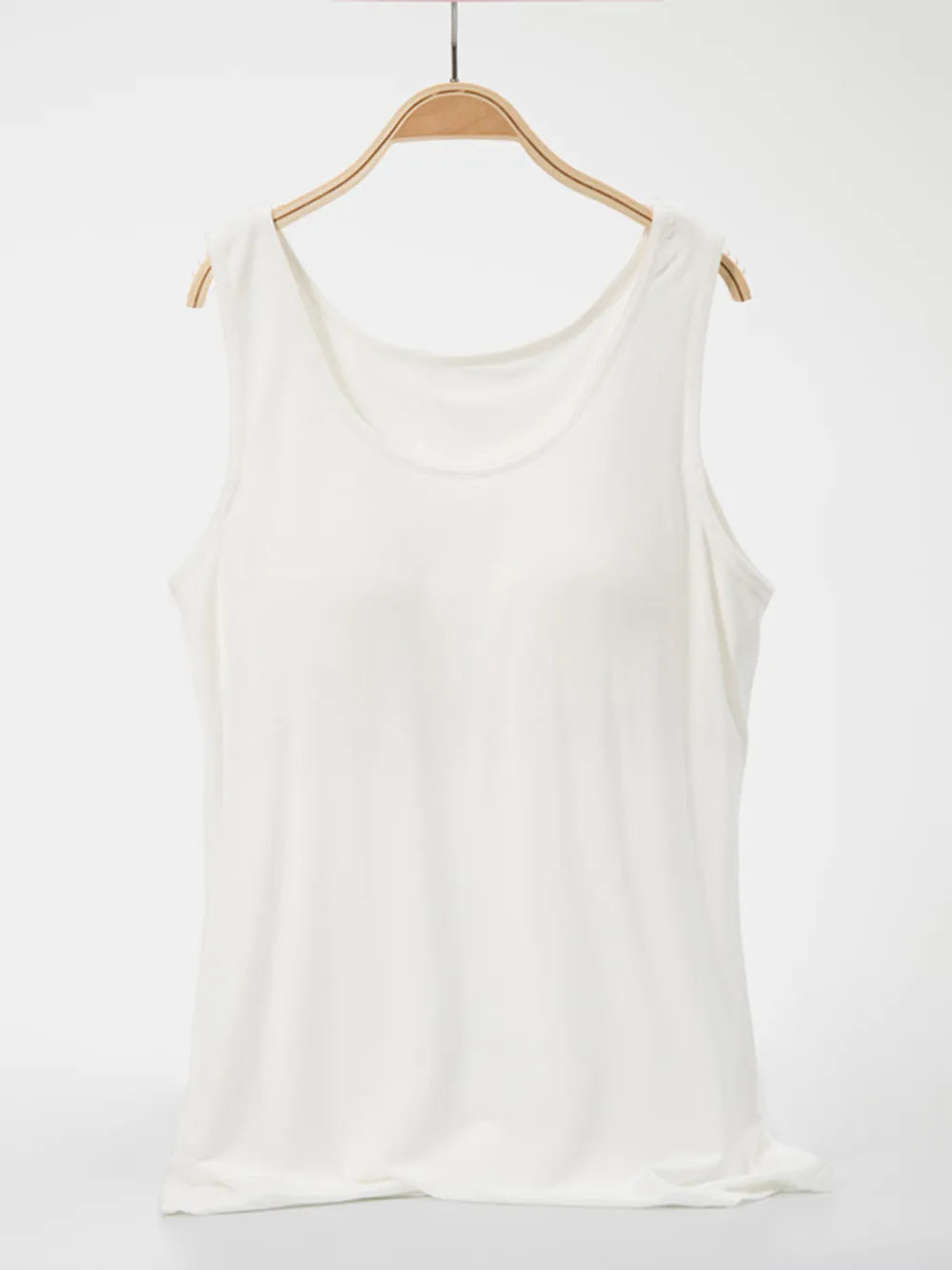 Scoop Neck Wide Strap Tank-Nordavory