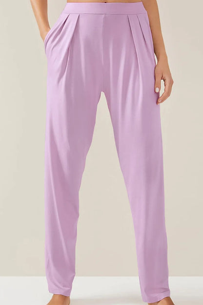 Buttery-Soft Surplice Long Sleeve Top and Pants Set-Nordavory