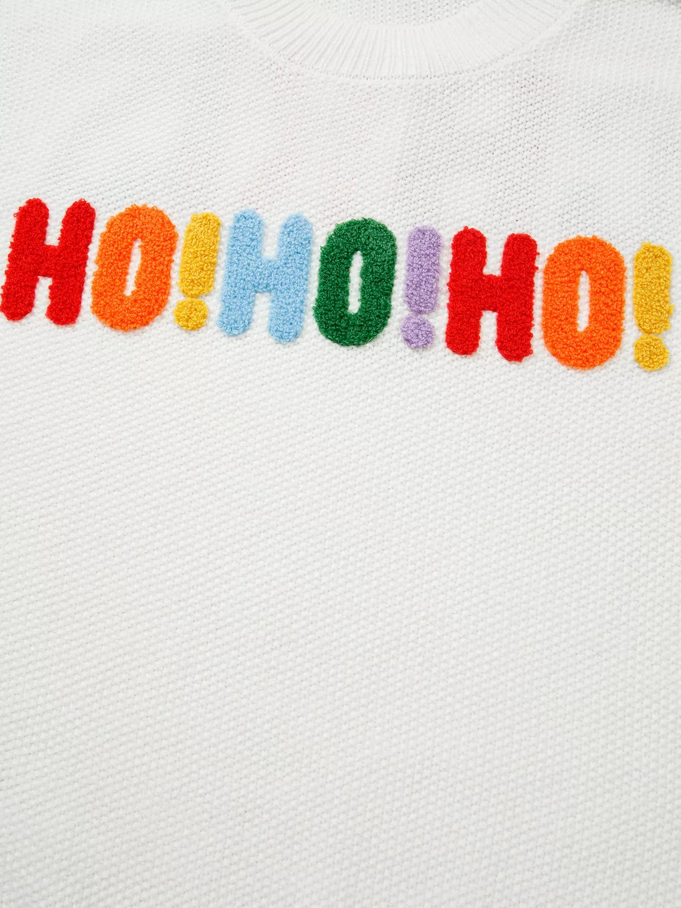 HOHOHO MERRY CHRISTMAS Drop Shoulder Holiday Sweater-Nordavory