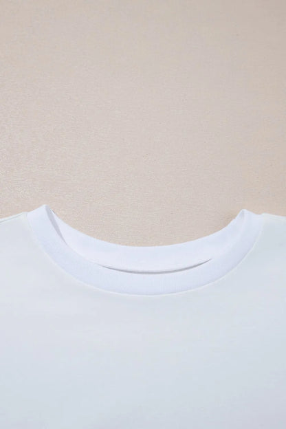 Loose Half Sleeve Hi Low Hem T Shirt-Nordavory