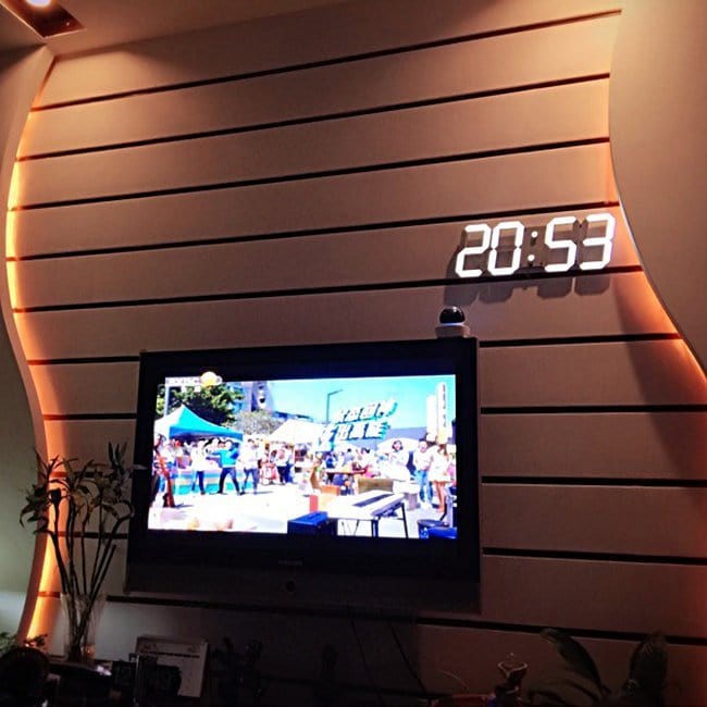 Digital LED Wall Clock Audio & Video nordavory