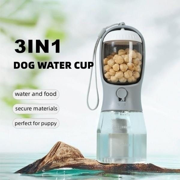 Dog Water Cup Drinking Food Garbage Bag Three - in - one Portable Small - Nordavory