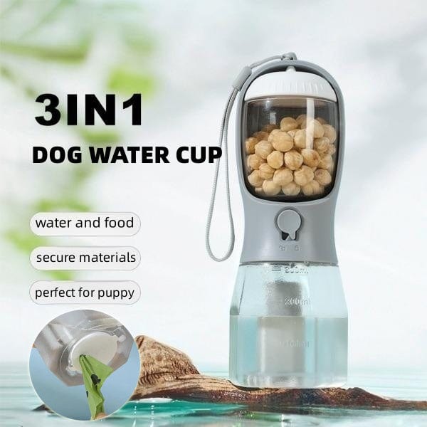 Dog Water Cup Drinking Food Garbage Bag Three - in - one Portable Small - Nordavory