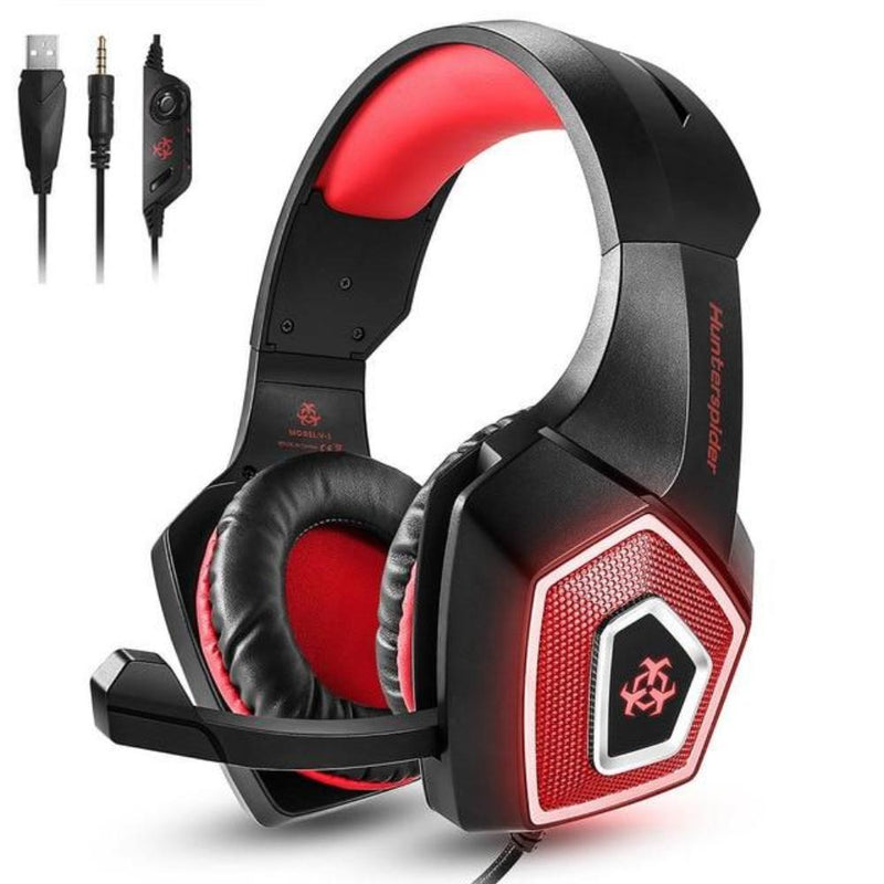 Dragon Stereo LED Gaming Headset with Microphone Audio & Video nordavory