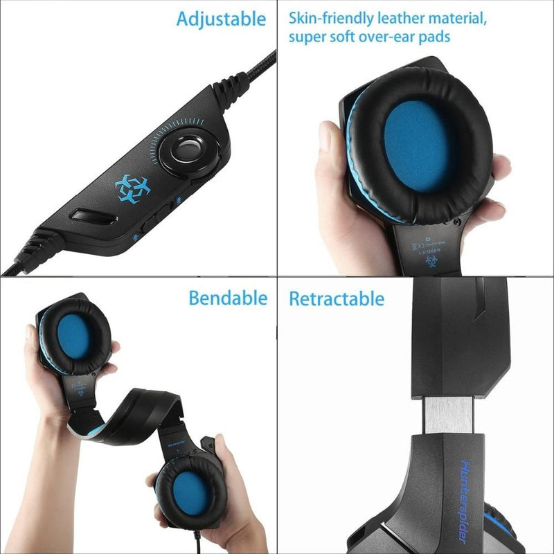 Dragon Stereo LED Gaming Headset with Microphone Audio & Video nordavory