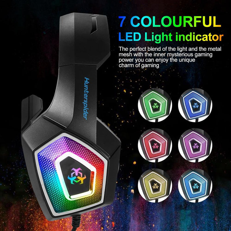 Dragon Stereo LED Gaming Headset with Microphone Audio & Video nordavory