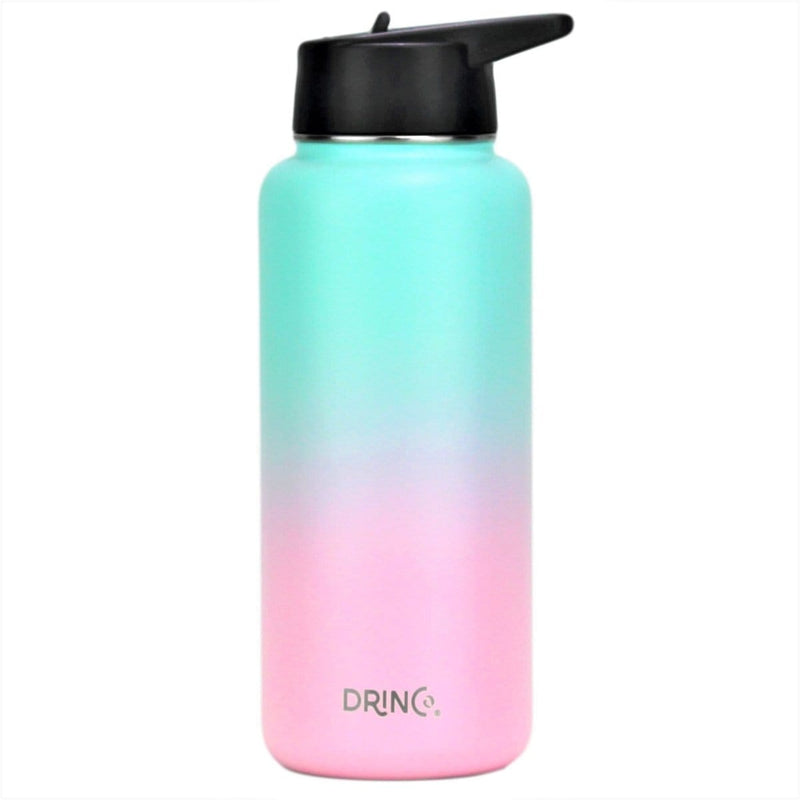 DRINCO® 32oz Stainless Steel Water Bottle (3 lids) - Macaron Drinkware nordavory