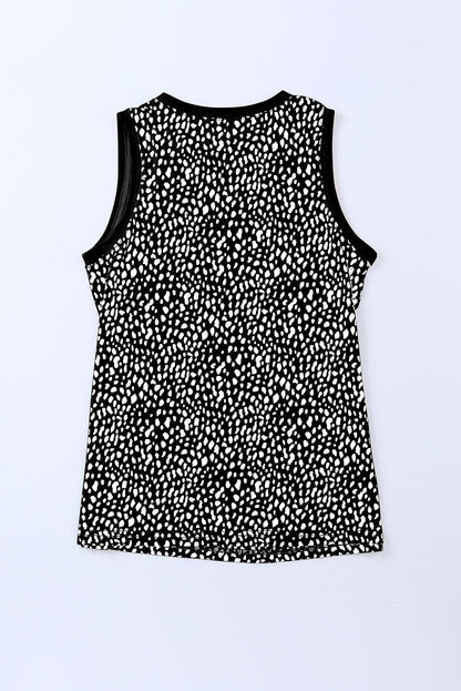 Printed Round Neck Tank-Nordavory
