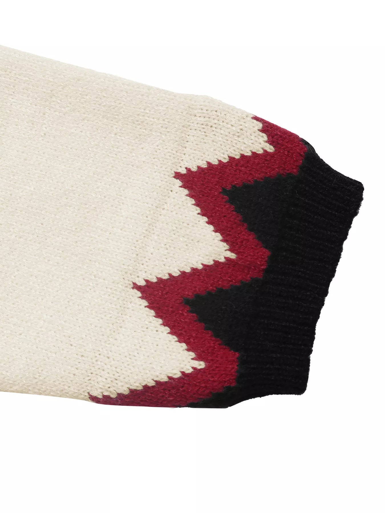 Chevron Pattern Long Sleeve Sweater-Nordavory