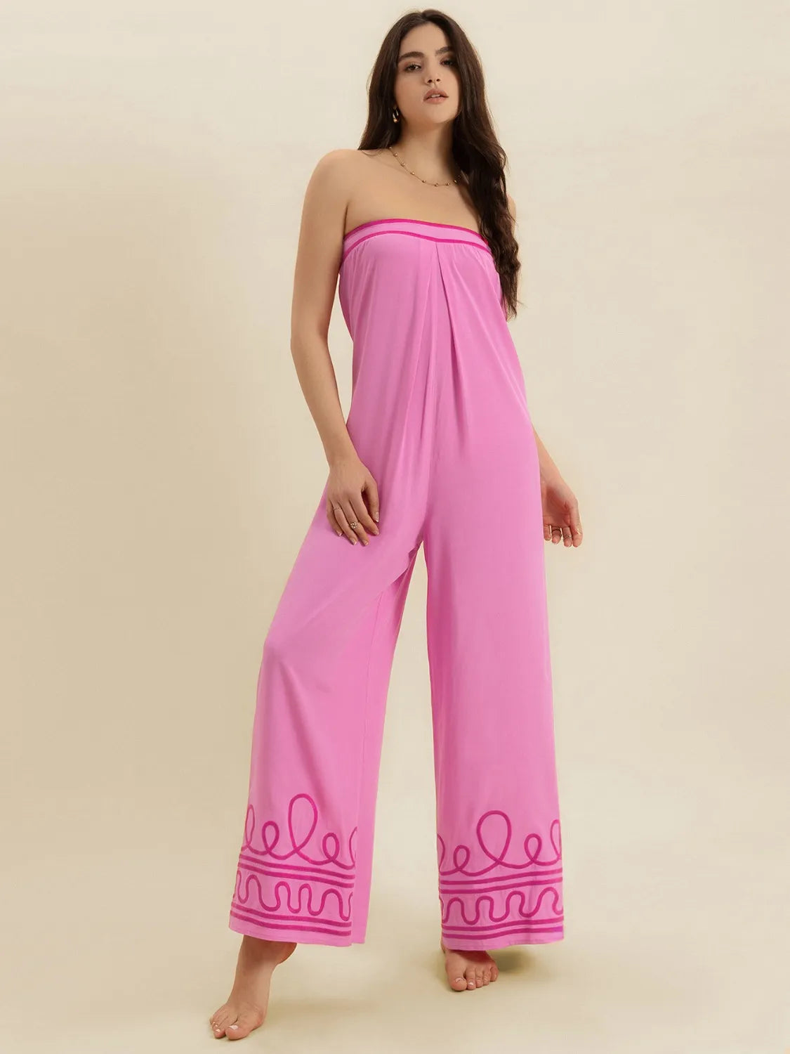 Wide Leg Tube Jumpsuit-Nordavory