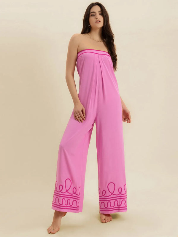 Wide Leg Tube Jumpsuit-Nordavory