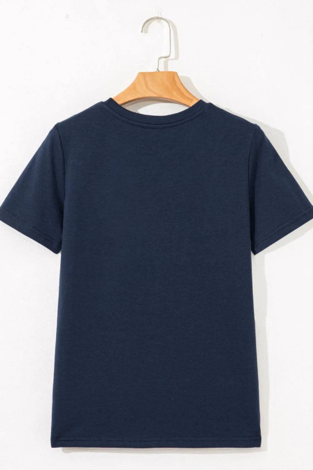 Solid Color Round Neck T Shirt-Nordavory