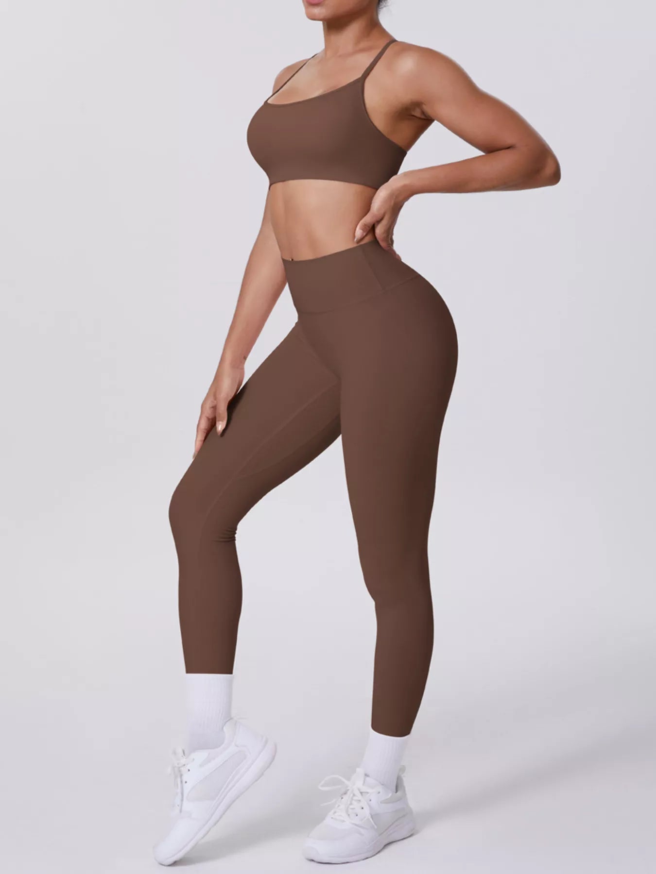 Criss-Cross Back Cami and Leggings Active Set – image 16