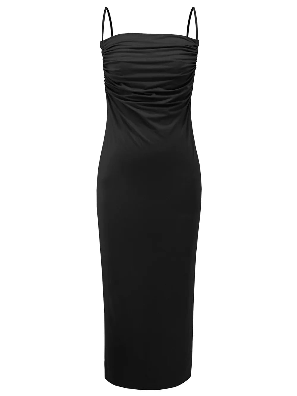 Backless Cowl Neck Sleeveless Cami Dress-Nordavory