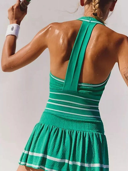 Halter Neck Tank and Skirt Tennis Active Set – image 14