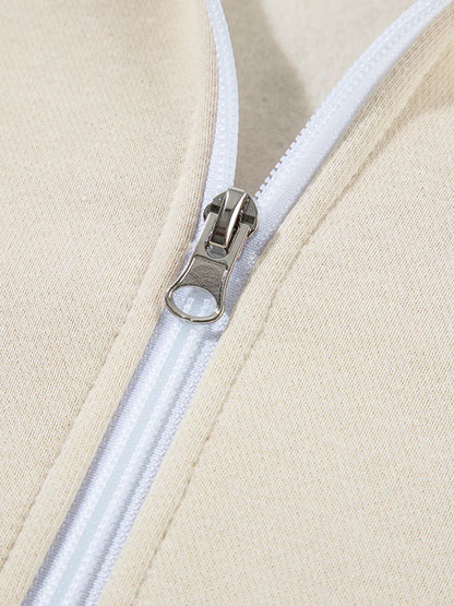 Relaxed Zip-Up Jacket & Drawstring Pants Set – image 10