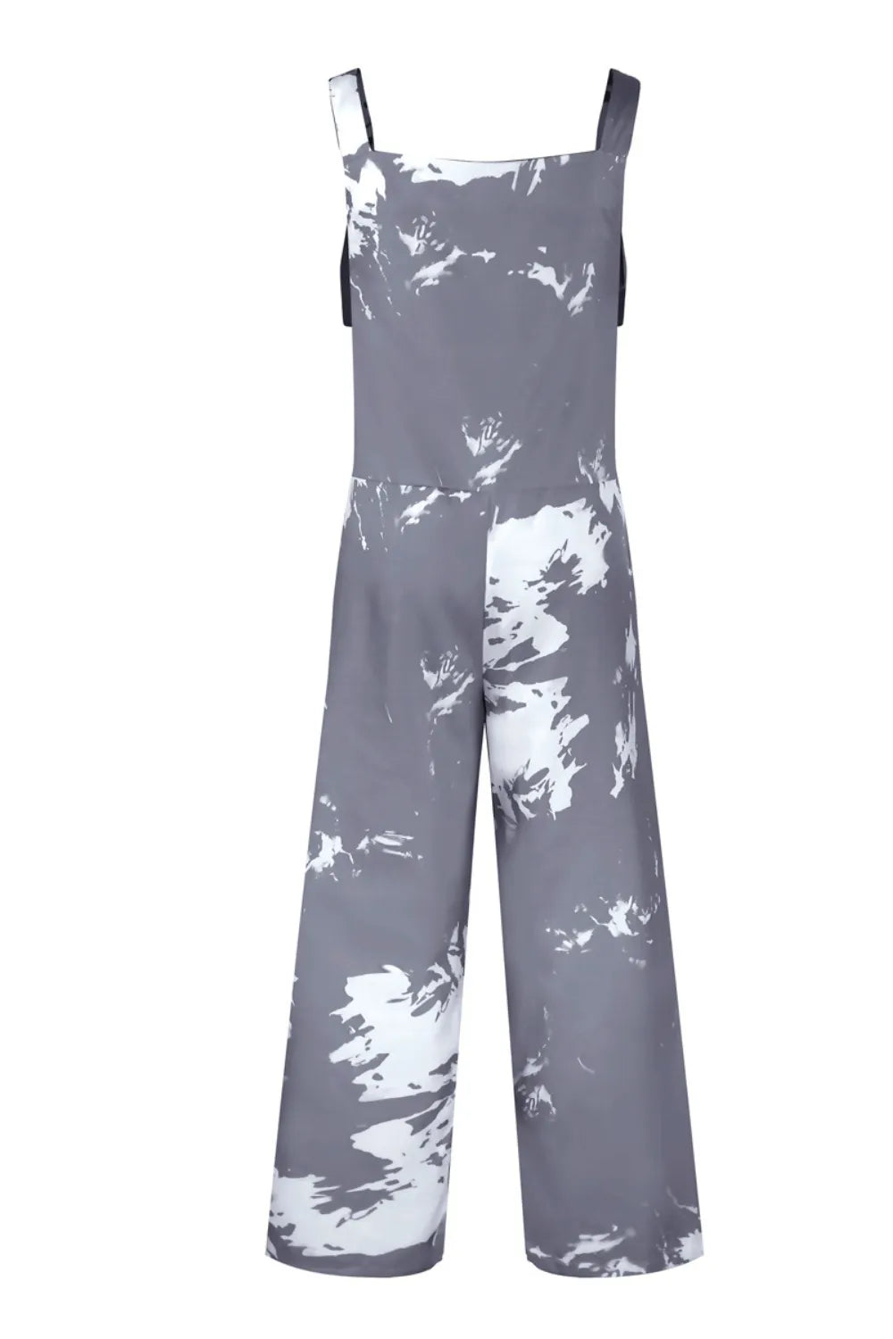 Pocketed Tie-Dye Wide Strap Overalls-Nordavory
