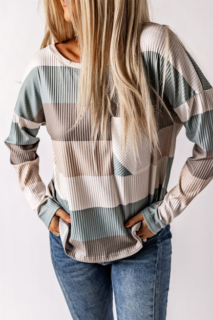 Wide Stripe Top with Pocket-Nordavory