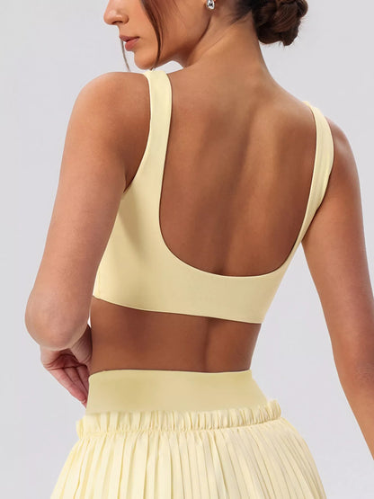 Sleeveless Top and Pleated Skirt Active Set – image 15