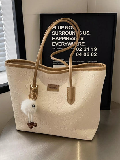 Embossed Pattern Tote Bag-Nordavory