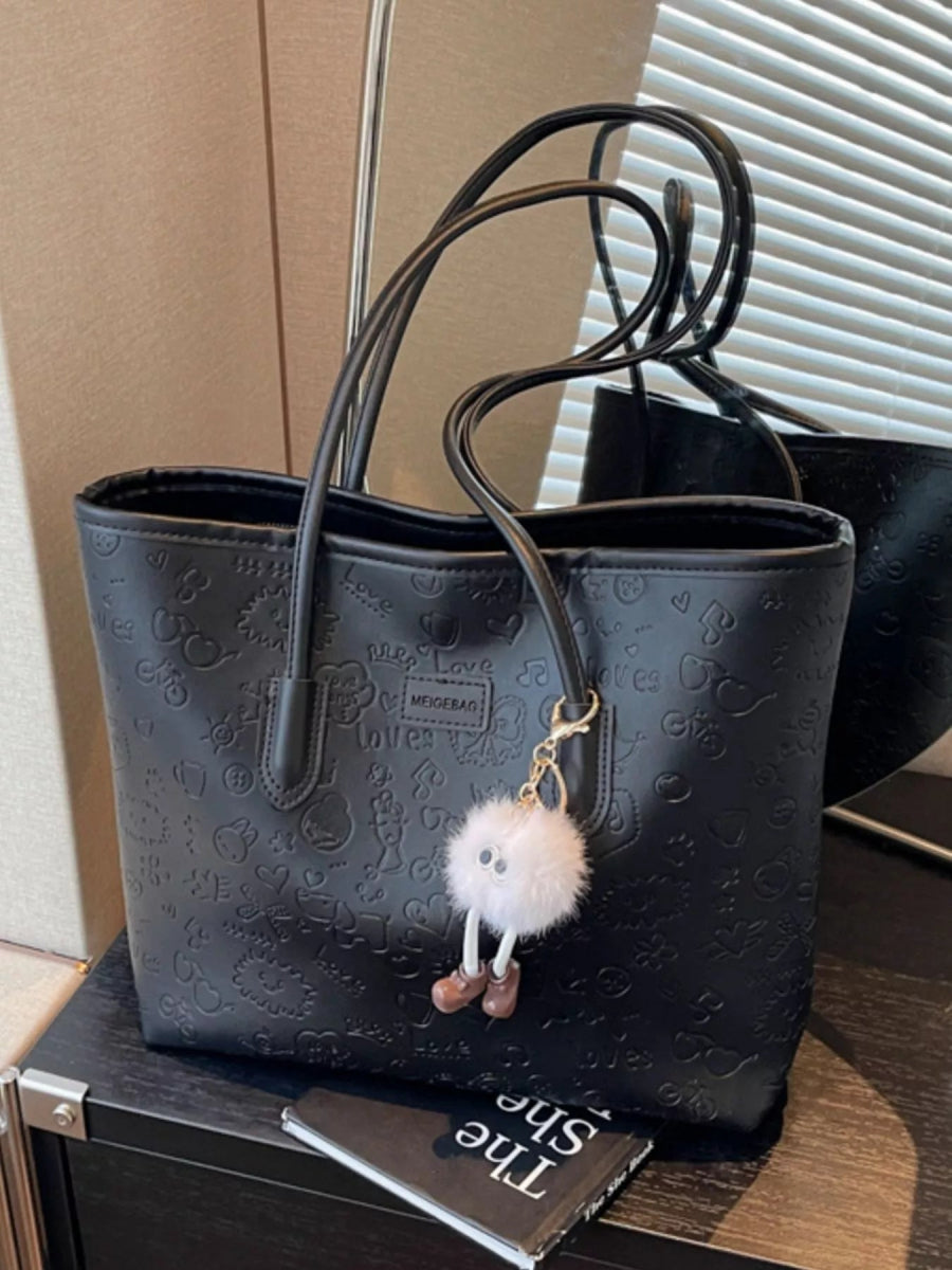 Embossed Pattern Tote Bag-Nordavory