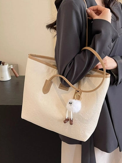 Embossed Pattern Tote Bag-Nordavory
