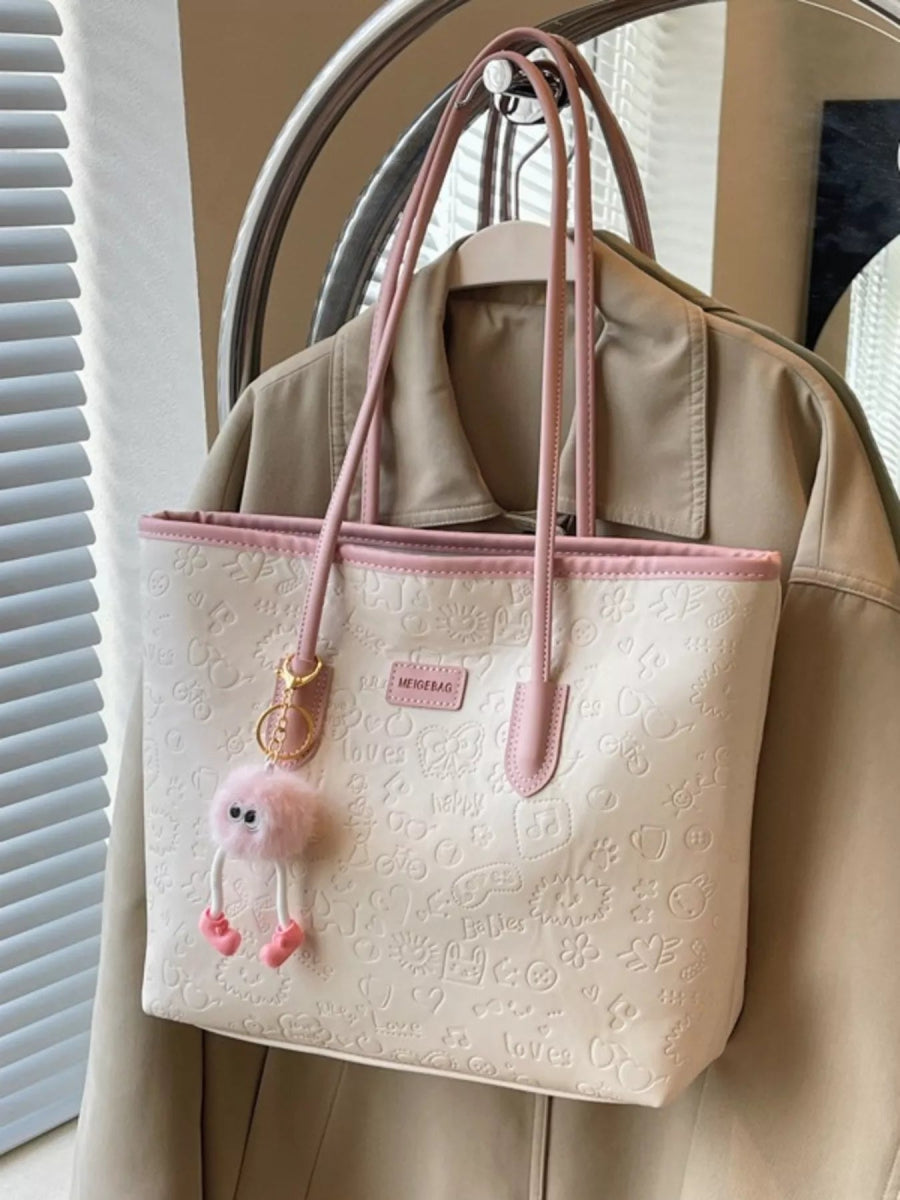 Embossed Pattern Tote Bag-Nordavory