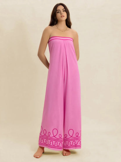 Wide Leg Tube Jumpsuit-Nordavory