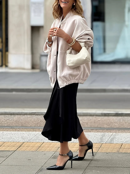 Button Up Long Sleeve Jacket-Nordavory