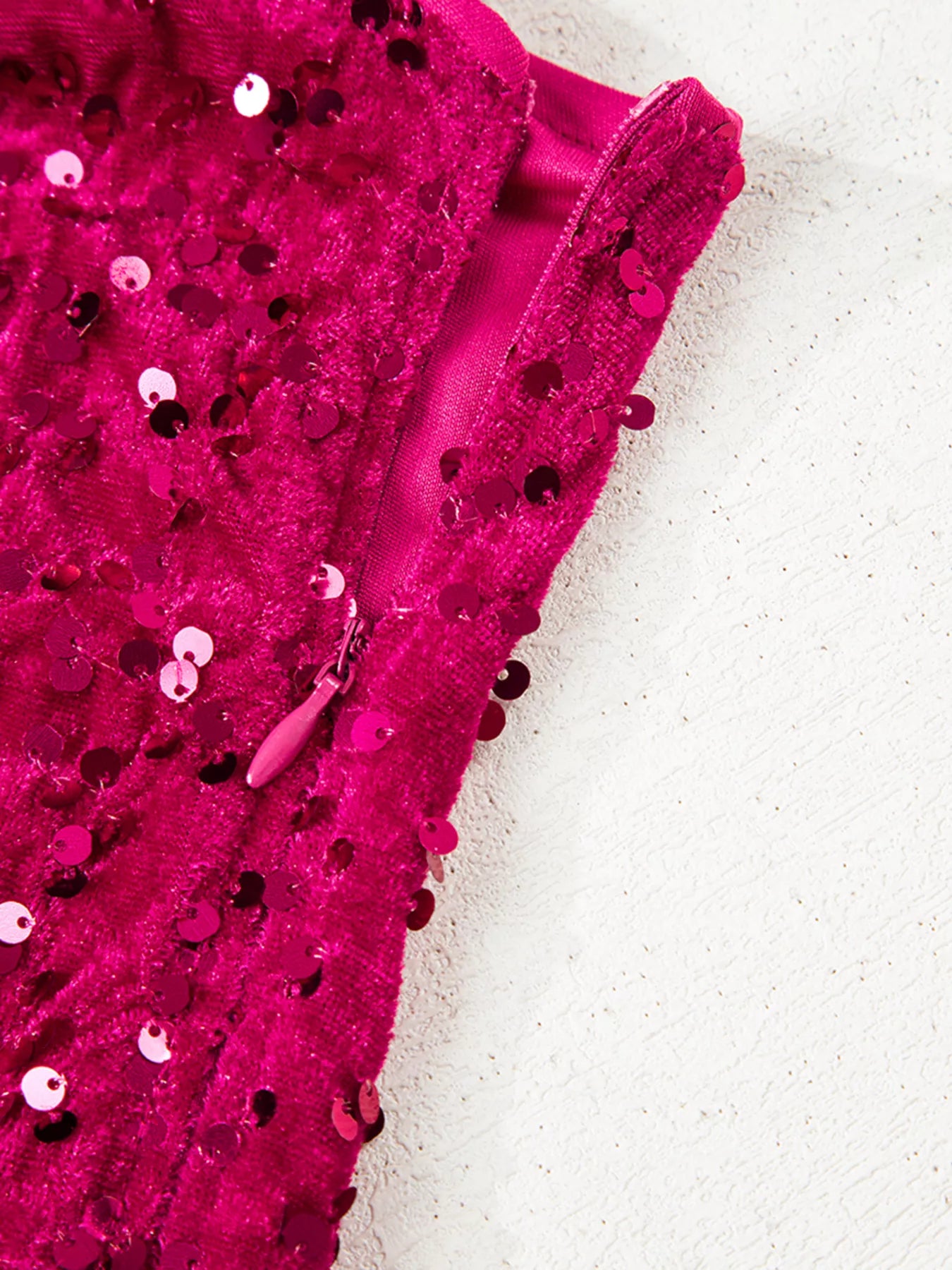 Sequin One-Shoulder Dress with High Slit-Nordavory