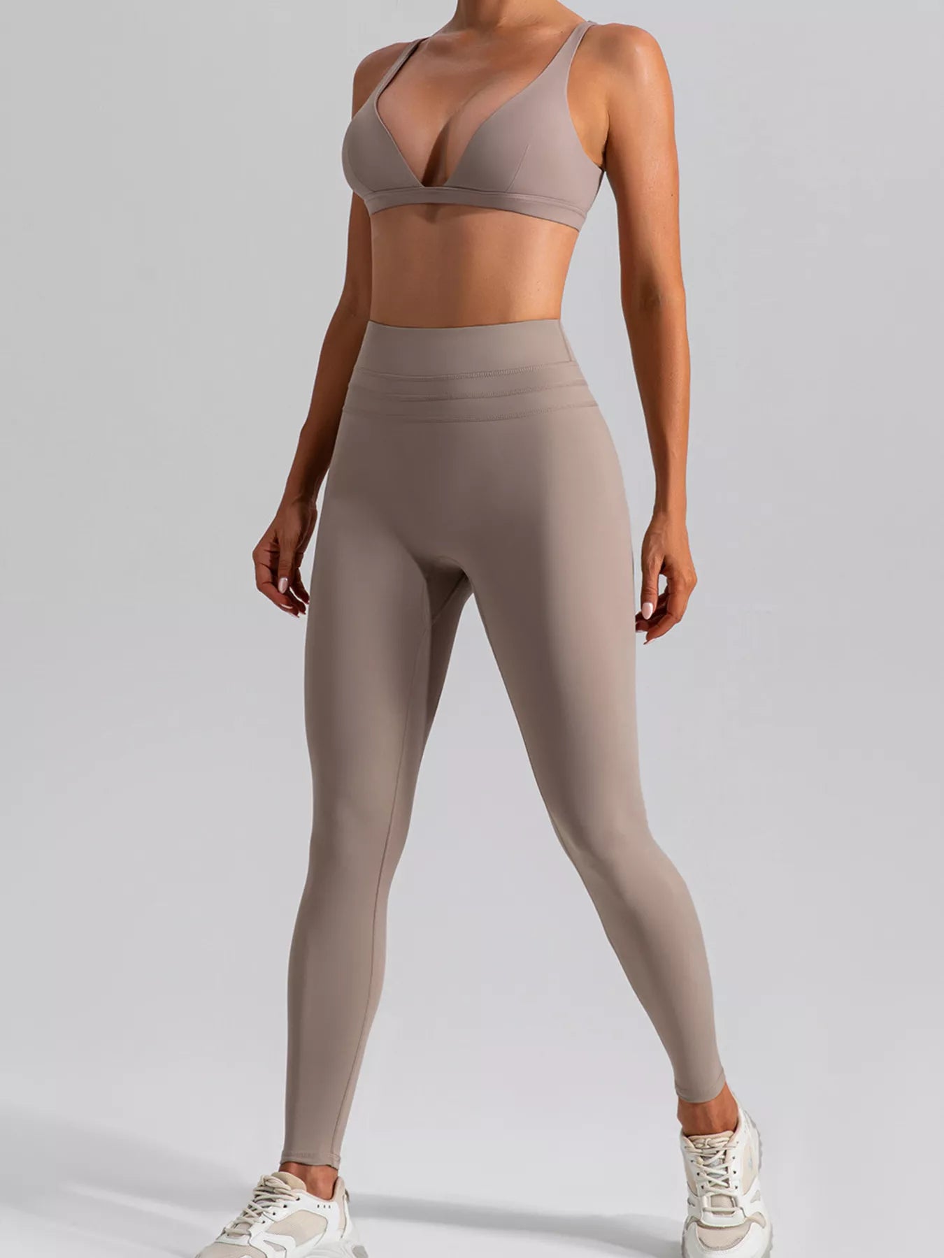 V-Neck Tank and High-Waisted Seamless Pants Active Set – image 7